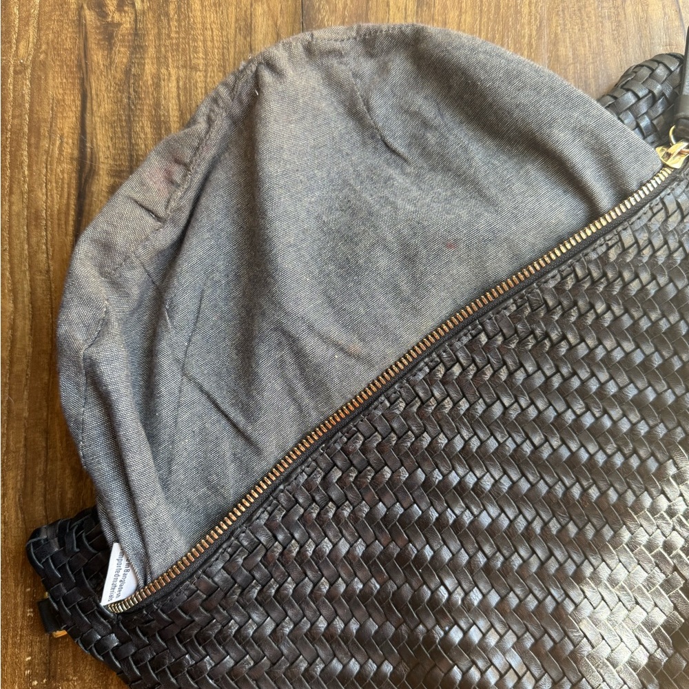 Clare V. Grande Fanny Black Woven NO STRAP - Picture 11 of 13